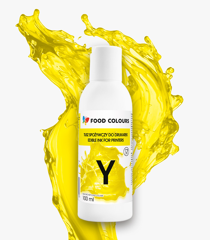 WS-LD-01 Tusz spożywczy do drukarek Yellow - obrazek 1