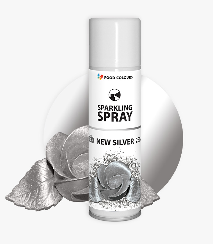 S10-N_S11-N_1 Srebrny spray spożywczy Sparkling Spray S10-N, S11-N New Silver - obrazek 1