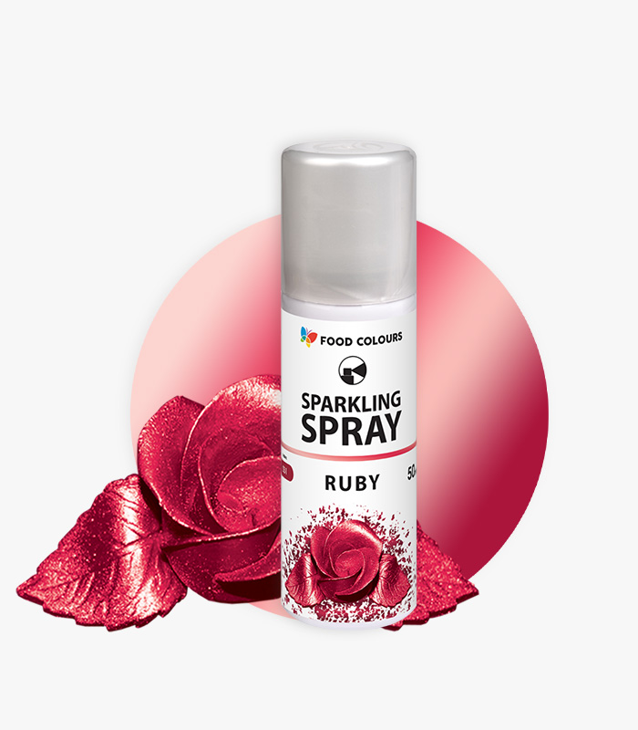 S31 Food spray in ruby colour Sparkling Spray S31 Ruby - Image 1