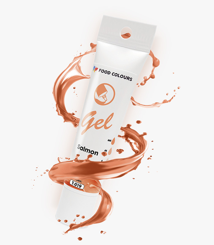 T-019 Food Colours Gel colour T-019 Salmon - Image 1