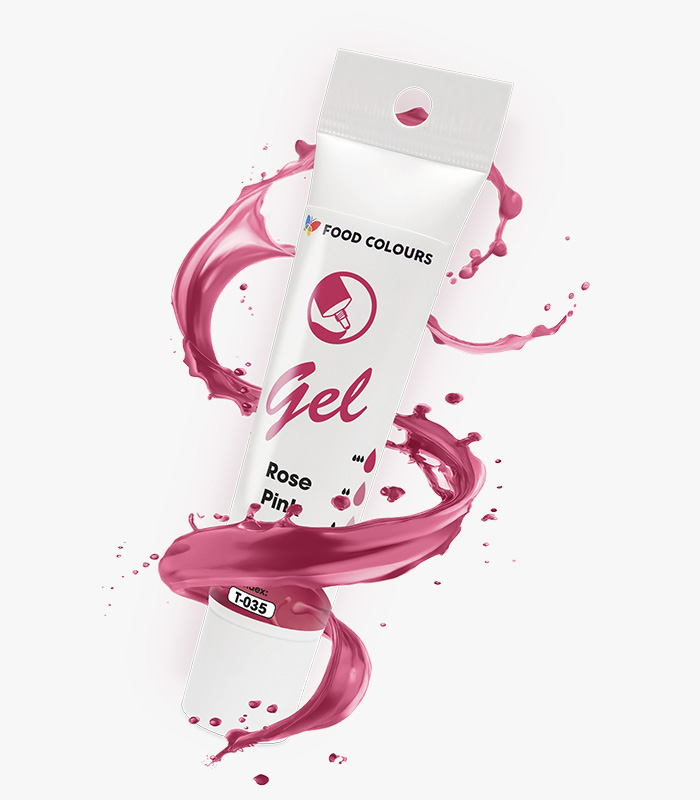T-035 Food Colours Gel colour T-035 Rose Pink - Image 1