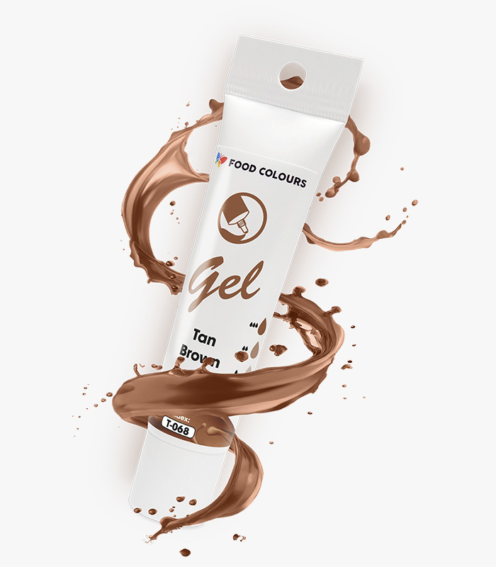 T-068 Barwnik w żelu Food Colours Gel T-068 Tan Brown - obrazek 1
