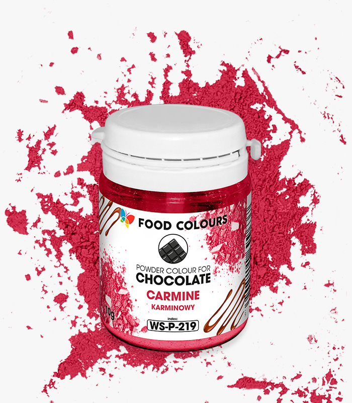 WS-P-219 Barwnik w proszku do czekolady WS-P-218 Carmine - obrazek 1