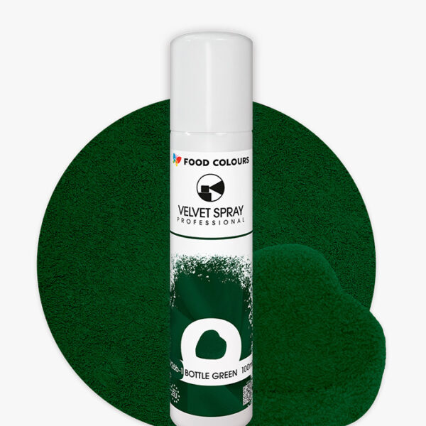 Zamsz jadalny w kolorze butelkowej zieleni