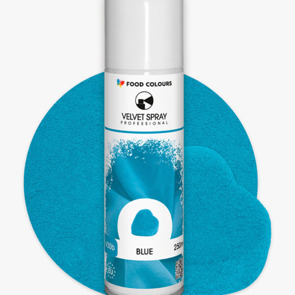 Zamsz jadalny w kolorze niebieskim