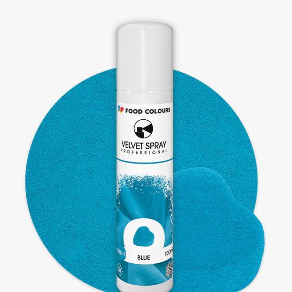 Zamsz jadalny w kolorze niebieskim