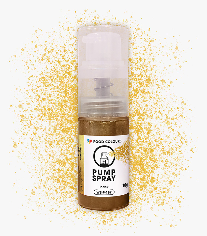 WS-P-187, WS-P-1875_1 Złoty barwnik spożywczy w pompce Pump Spray Food Colours