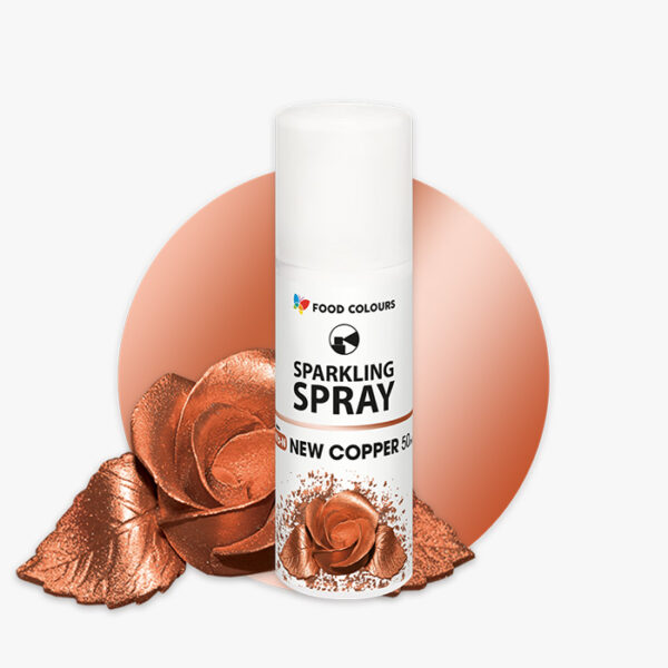 Spożywczy spray w kolorze miedzianym Sparkling Spray S41b-N